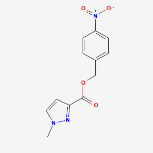 molecular formula C12H11N3O4 B10877496 4-nitrobenzyl 1-methyl-1H-pyrazole-3-carboxylate 