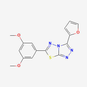 6-(3,5-Dimethoxyphenyl)-3-(furan-2-yl)[1,2,4]triazolo[3,4-b][1,3,4]thiadiazole