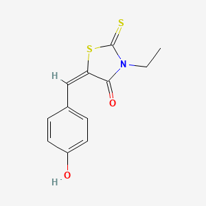 (5E)-3-ethyl-5-(4-hydroxybenzylidene)-2-thioxo-1,3-thiazolidin-4-one