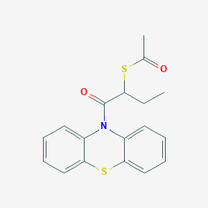 S-[1-oxo-1-(10H-phenothiazin-10-yl)butan-2-yl] ethanethioate