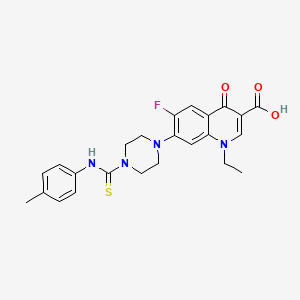 1-Ethyl-6-fluoro-7-{4-[(4-methylphenyl)carbamothioyl]piperazin-1-yl}-4-oxo-1,4-dihydroquinoline-3-carboxylic acid