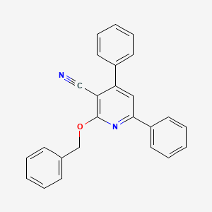 molecular formula C25H18N2O B10877583 2-(Benzyloxy)-4,6-diphenylpyridine-3-carbonitrile 