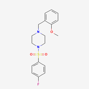 1-[(4-Fluorophenyl)sulfonyl]-4-(2-methoxybenzyl)piperazine