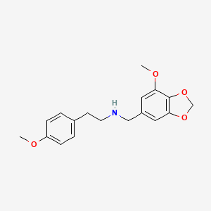 N-[(7-methoxy-1,3-benzodioxol-5-yl)methyl]-2-(4-methoxyphenyl)ethanamine