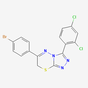 6-(4-bromophenyl)-3-(2,4-dichlorophenyl)-7H-[1,2,4]triazolo[3,4-b][1,3,4]thiadiazine