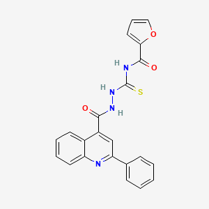 N-({2-[(2-phenylquinolin-4-yl)carbonyl]hydrazinyl}carbonothioyl)furan-2-carboxamide