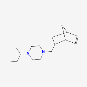 molecular formula C16H28N2 B10877732 1-(Bicyclo[2.2.1]hept-5-en-2-ylmethyl)-4-(butan-2-yl)piperazine 