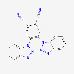 molecular formula C20H10N8 B10877745 4,5-Bis-benzotriazol-1-yl-phthalonitrile 