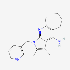 2,3-Dimethyl-1-(3-pyridylmethyl)-1,5,6,7,8,9-hexahydrocyclohepta[B]pyrrolo[3,2-E]pyridin-4-amine