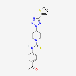 N-(4-acetylphenyl)-4-[5-(thiophen-2-yl)-2H-tetrazol-2-yl]piperidine-1-carbothioamide