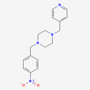 1-(4-Nitrobenzyl)-4-(4-pyridylmethyl)piperazine