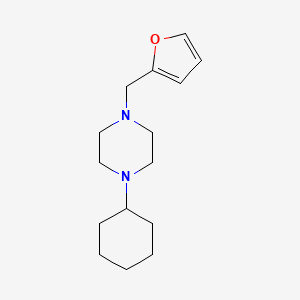 molecular formula C15H24N2O B10877828 1-Cyclohexyl-4-(furan-2-ylmethyl)piperazine 