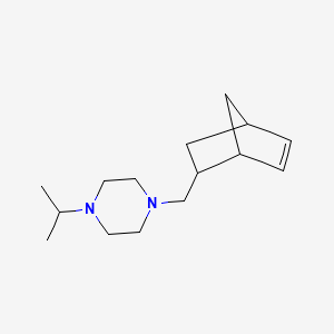 molecular formula C15H26N2 B10877840 1-(Bicyclo[2.2.1]hept-5-en-2-ylmethyl)-4-(propan-2-yl)piperazine 