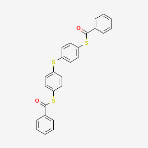 molecular formula C26H18O2S3 B10877851 Bis[4-(benzoylthio)phenyl] sulfide 