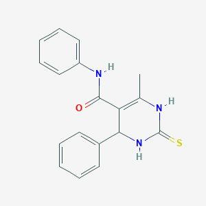 4-methyl-N,6-diphenyl-2-sulfanyl-1,6-dihydropyrimidine-5-carboxamide