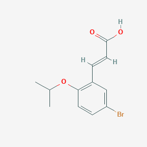 (2E)-3-[5-bromo-2-(propan-2-yloxy)phenyl]prop-2-enoic acid