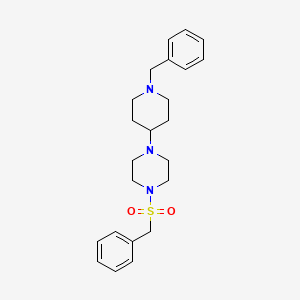 molecular formula C23H31N3O2S B10878008 1-(1-Benzylpiperidin-4-yl)-4-(benzylsulfonyl)piperazine 