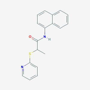 N-(naphthalen-1-yl)-2-(pyridin-2-ylsulfanyl)propanamide