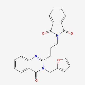 2-{3-[3-(furan-2-ylmethyl)-4-oxo-3,4-dihydroquinazolin-2-yl]propyl}-1H-isoindole-1,3(2H)-dione