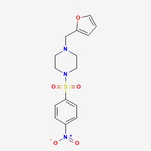 1-(Furan-2-ylmethyl)-4-[(4-nitrophenyl)sulfonyl]piperazine