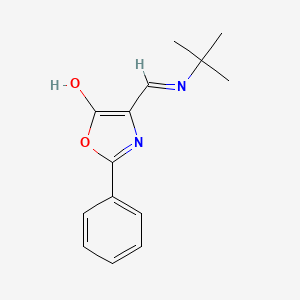 (4Z)-4-[(tert-butylamino)methylidene]-2-phenyl-1,3-oxazol-5(4H)-one