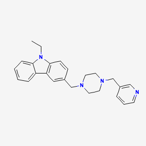 9-Ethyl-3-{[4-(pyridin-3-ylmethyl)piperazin-1-YL]methyl}carbazole