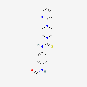 N-(4-{[(4-(2-pyridyl)piperazinyl)thioxomethyl]amino}phenyl)acetamide