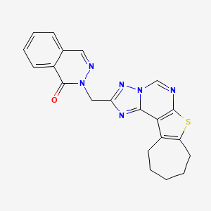 2-(9,10,11,12-Tetrahydro-8H-cyclohepta[4,5]thieno[3,2-E][1,2,4]triazolo[1,5-C]pyrimidin-2-ylmethyl)-1(2H)-phthalazinone