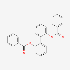 molecular formula C26H18O4 B10878256 2'-(Benzoyloxy)[1,1'-biphenyl]-2-YL benzoate 