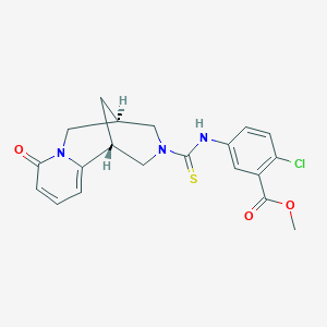 methyl 2-chloro-5-({[(1S,5S)-8-oxo-1,5,6,8-tetrahydro-2H-1,5-methanopyrido[1,2-a][1,5]diazocin-3(4H)-yl]carbonothioyl}amino)benzoate