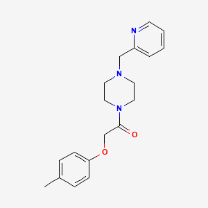 molecular formula C19H23N3O2 B10878276 2-(4-Methylphenoxy)-1-[4-(pyridin-2-ylmethyl)piperazin-1-yl]ethanone 