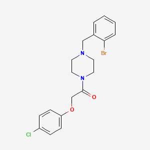 1-[4-(2-Bromobenzyl)piperazin-1-yl]-2-(4-chlorophenoxy)ethanone