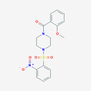 (2-Methoxyphenyl){4-[(2-nitrophenyl)sulfonyl]piperazin-1-yl}methanone