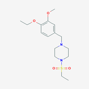 1-(4-Ethoxy-3-methoxybenzyl)-4-(ethylsulfonyl)piperazine