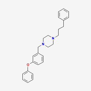 1-[(3-Phenoxyphenyl)methyl]-4-(3-phenylpropyl)piperazine