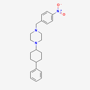 1-[(4-Nitrophenyl)methyl]-4-(4-phenylcyclohexyl)piperazine