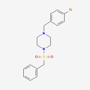 molecular formula C18H21BrN2O2S B10878358 1-(Benzylsulfonyl)-4-(4-bromobenzyl)piperazine 