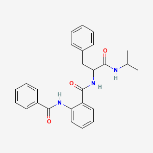 molecular formula C26H27N3O3 B10878374 Nalpha-({2-[(phenylcarbonyl)amino]phenyl}carbonyl)-N-propan-2-ylphenylalaninamide 