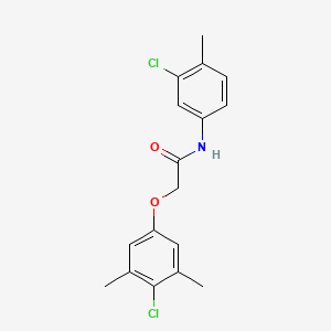 molecular formula C17H17Cl2NO2 B10878398 2-(4-chloro-3,5-dimethylphenoxy)-N-(3-chloro-4-methylphenyl)acetamide 