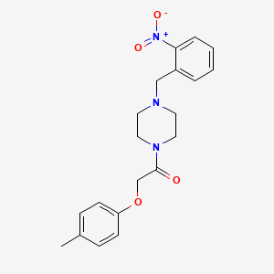 2-(4-Methylphenoxy)-1-[4-(2-nitrobenzyl)piperazin-1-yl]ethanone