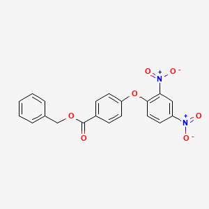 molecular formula C20H14N2O7 B10878489 Benzyl 4-(2,4-dinitrophenoxy)benzoate 