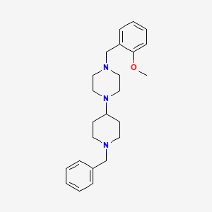 1-(1-Benzylpiperidin-4-yl)-4-[(2-methoxyphenyl)methyl]piperazine