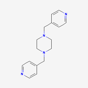 molecular formula C16H20N4 B10878526 1,4-Bis(4-pyridylmethyl)piperazine 