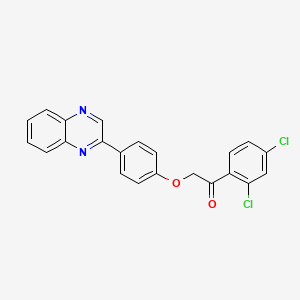 1-(2,4-Dichlorophenyl)-2-[4-(quinoxalin-2-yl)phenoxy]ethanone