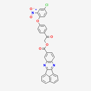 2-[4-(4-Chloro-2-nitrophenoxy)phenyl]-2-oxoethyl acenaphtho[1,2-b]quinoxaline-9-carboxylate