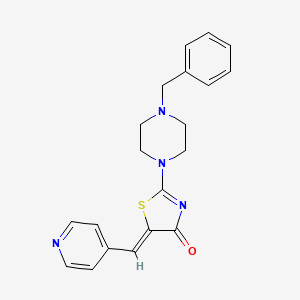 (5Z)-2-(4-benzylpiperazin-1-yl)-5-(pyridin-4-ylmethylidene)-1,3-thiazol-4(5H)-one