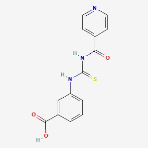 3-{[(Pyridin-4-ylcarbonyl)carbamothioyl]amino}benzoic acid