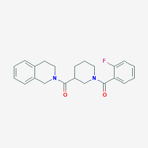 3,4-dihydro-1H-isoquinolin-2-yl-[1-(2-fluorobenzoyl)piperidin-3-yl]methanone