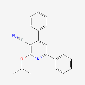 4,6-Diphenyl-2-(propan-2-yloxy)pyridine-3-carbonitrile