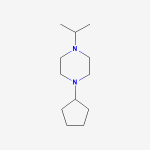 molecular formula C12H24N2 B10878819 1-Cyclopentyl-4-(propan-2-yl)piperazine 